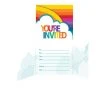 CREATIVE CONVERTING Rainbow Invitations