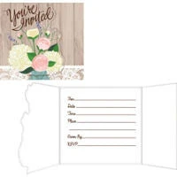 CREATIVE CONVERTING Rustic Wedding Invitations 8ct