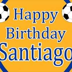 PARTY AMERICA Soccer Birthday Custom 18" X 24" Lawn Sign