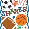 AMSCAN Invitations Sports Party Thank You Cards