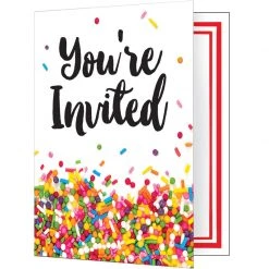CREATIVE CONVERTING Sprinkles Invitations 8ct