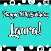 PARTY AMERICA Sweet Birthday Custom 18" X 24" Lawn Sign