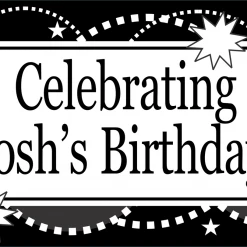 PARTY AMERICA Yard Signs Sweet Black Custom 18" X 24" Lawn Sign