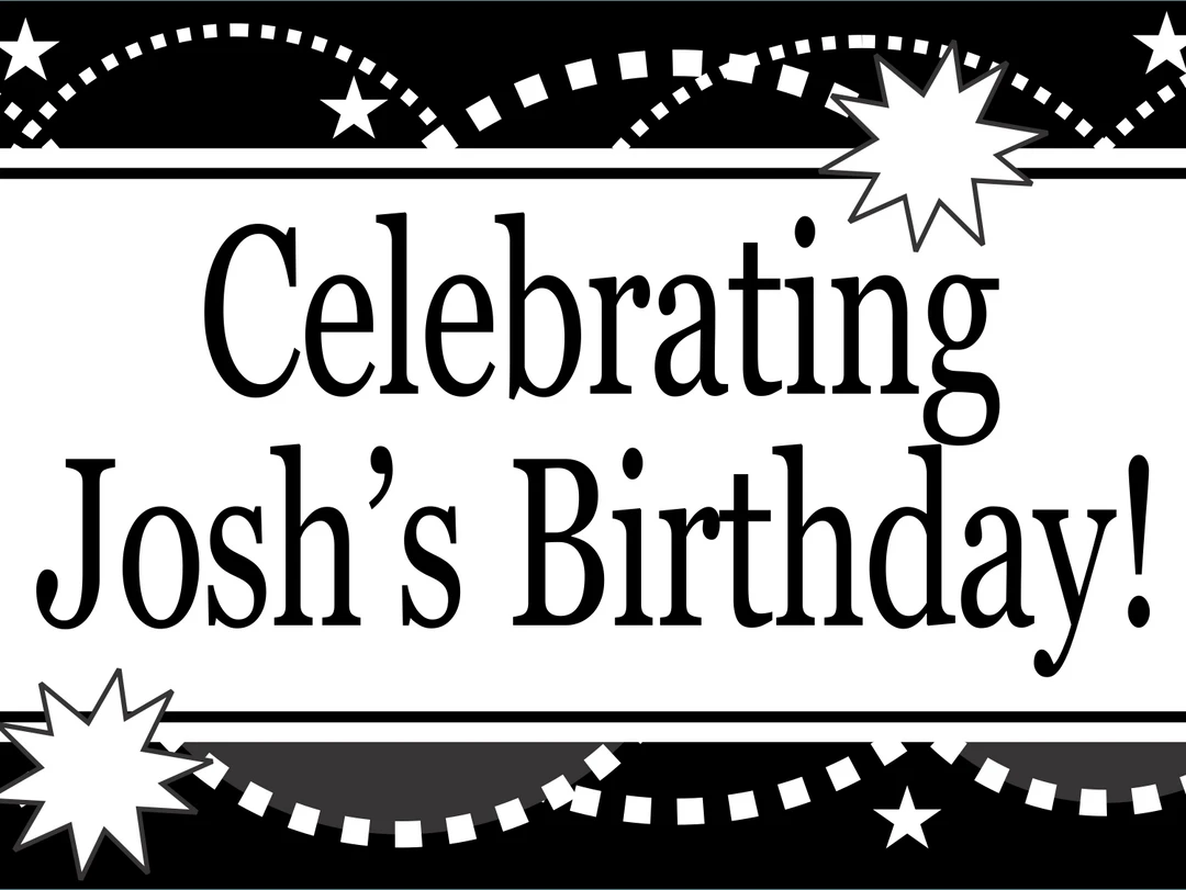 PARTY AMERICA Yard Signs Sweet Black Custom 18" X 24" Lawn Sign 1 PARTY AMERICA Yard Signs Sweet Black Custom 18" X 24" Lawn Sign