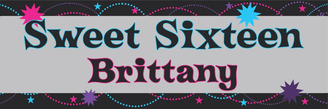 PARTY AMERICA Sweet Bright Banner 1 PARTY AMERICA Sweet Bright Banner