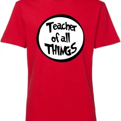 PARTY AMERICA Adult Size Teacher Of All Things Shirt Dr. Seuss