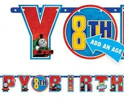 AMSCAN Banners Thomas The Tank Birthday Banner