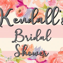 PARTY AMERICA Wedding Stripe Custom 18" X 24" Lawn Sign Yard Signs