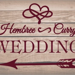 PARTY AMERICA Yard Signs Wedding Wood Custom 18" X 24" Lawn Sign