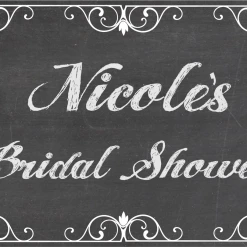 PARTY AMERICA Wedding Chalkboard Custom 18" X 24" Lawn Sign