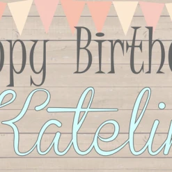 PARTY AMERICA Wood & Jars Banner Custom Banners