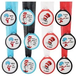 AMSCAN Dr. Seuss Award Medals 12ct
