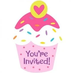 AMSCAN Cupcake Party Invitations