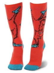 ELOPE INC Dr. Seuss Fox In Socks Adult Knee Socks