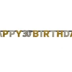 AMSCAN 30th Sparkling Celebration Letter Banner Banners