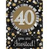 AMSCAN 40th Sparkling Celebration Invitations