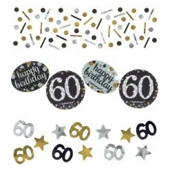 AMSCAN 60th Sparkling Celebration Confetti