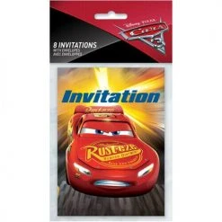 UNIQUE INDUSTRIES Disney Cars 3 Invitations